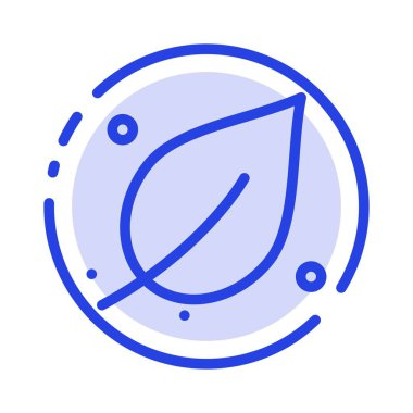 Ekoloji, Yaprak, Doğa, Bahar Mavisi Noktalı Çizgi Simgesi