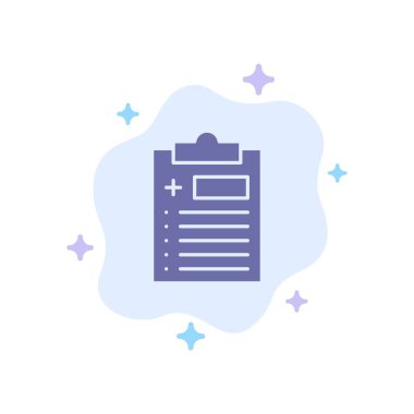 Tıp, Pano, Test, Tıp Mavi Simge Soyut Bulut B