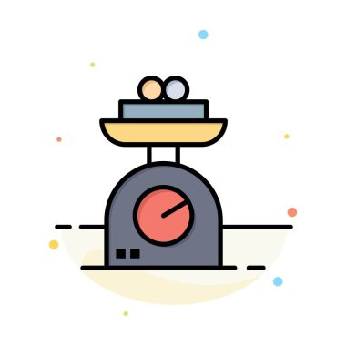 Makine, Terazi, Tartma, Ağırlık Soyut Düz Renk Simgesi Templa