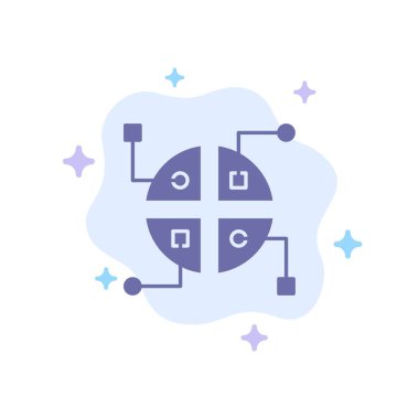 Soyut Bulut Backgroun'da İnşaat, Ağ, Harita Mavisi Simgesi