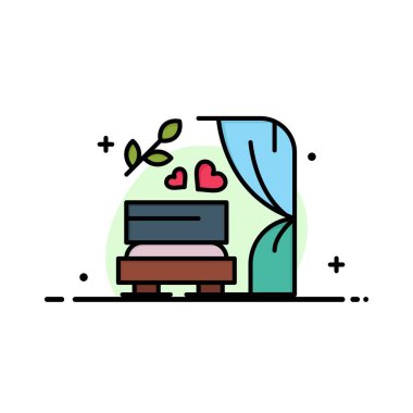 Kemer, Aşk, Düğün, Düğün Arch İş Düz Hat Dolu Ico