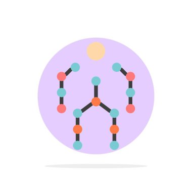 Aksiyon, Kemikler, Yakalama, İnsan, Hareket Soyut Daire Arka Plan