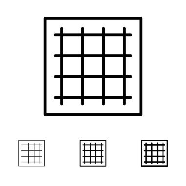 Izgara, Grafik, Çizim, alan, yazılım Kalın ve ince siyah çizgi ic