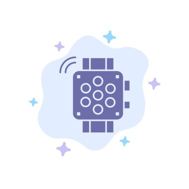 İzle, El İzle, Zamanlayıcı, Soyut Bulutta Eğitim MaviSi Simgesi 