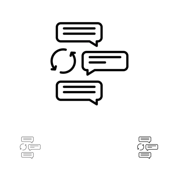 Chat, Chatter, Conversation, Dialogue, Auto, Robot Bold and thi — Image vectorielle