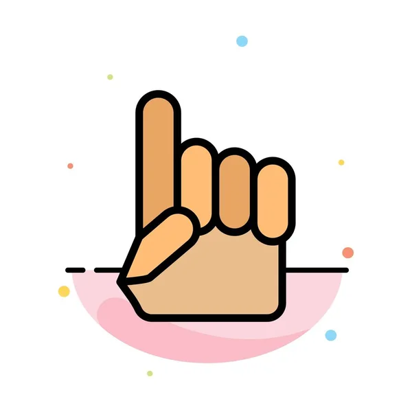 Foam Hand, Hand, США, American Abstract Flat Color Icon Template — стоковый вектор