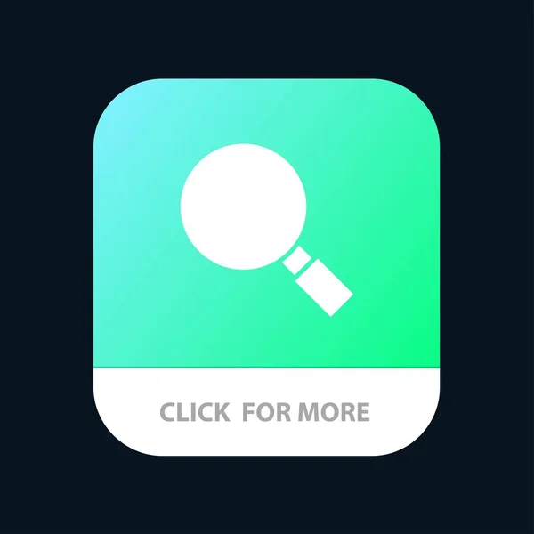 Glas, Se, Forstørrelsesglas, Søg Mobile App Button. Android og jeg – Stock-vektor