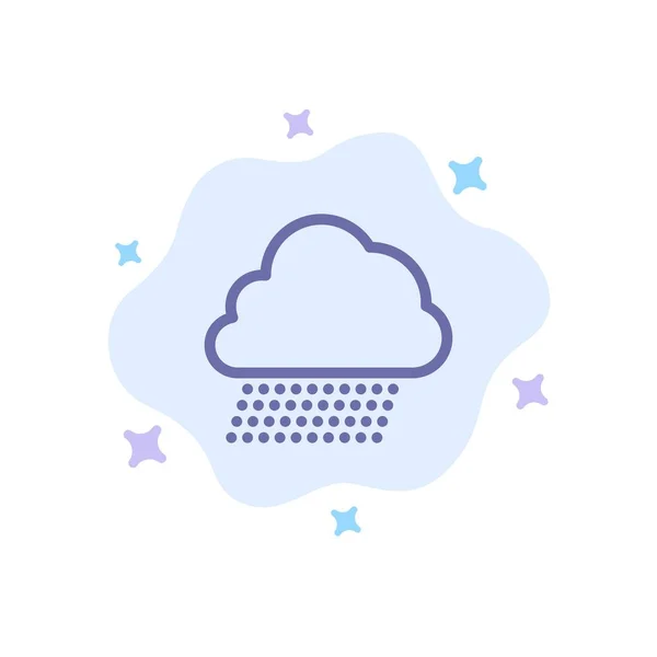 Sky Rain, Cloud, Nature, Spring Blue Icon on Abstract Cloud Retour — Image vectorielle