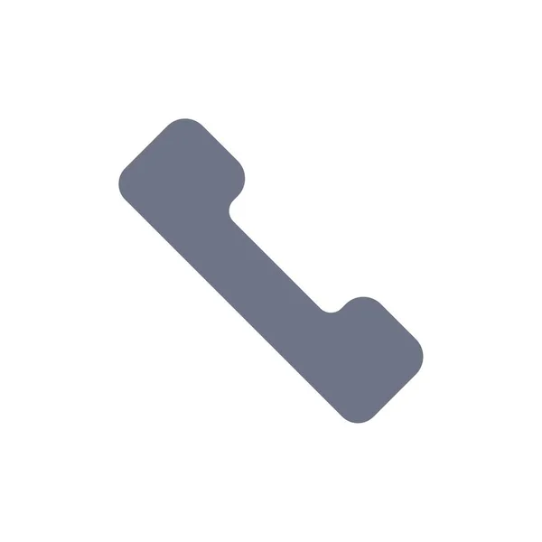 Téléphone, Appel, Mobile Flat Color Icon. Bannière d'icône vectorielle Tem — Image vectorielle