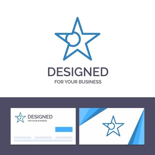Creative Business Card and Logo template Bangladesh, Flag, Star — Stock Vector