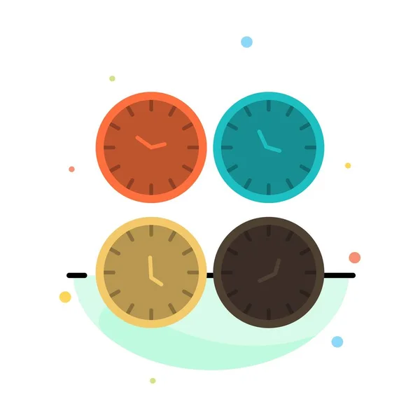 Horloge, Entreprise, Horloges, Horloges de bureau, Fuseau horaire, Horloges murales , — Image vectorielle