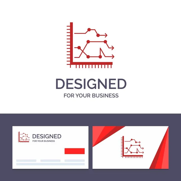 Modello Creative Business Card e logo Analytics, Business, Ch — Vettoriale Stock