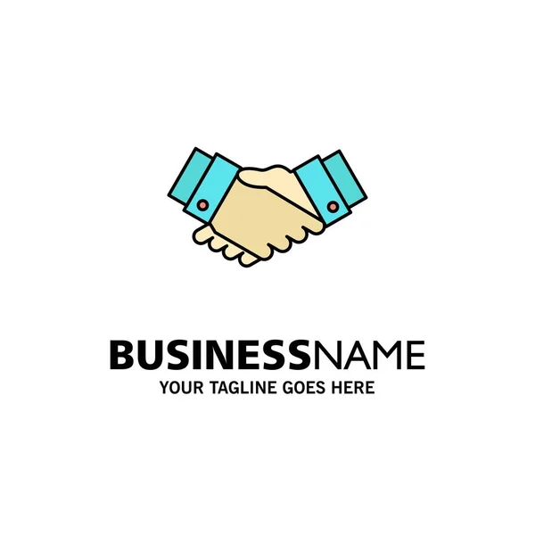 Agreement, Deal, Handshake, Business, Partner Business Logo Temp