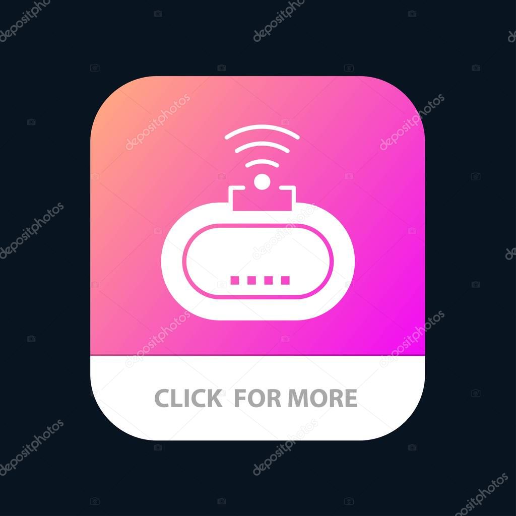 Device Security Wifi Signal Mobile App Button Android And Ios Glyph Version Premium Vector In Adobe Illustrator Ai Ai Format Encapsulated Postscript Eps Eps Format