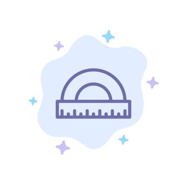 Açı, İnşaat, Ölçü, Cetvel, Soyut Ölçek Mavi Simge