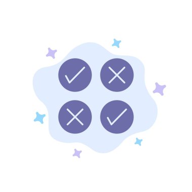 Soyut bulut Backgr yaratıcı, Cross, tasarım, kene mavi simgesi