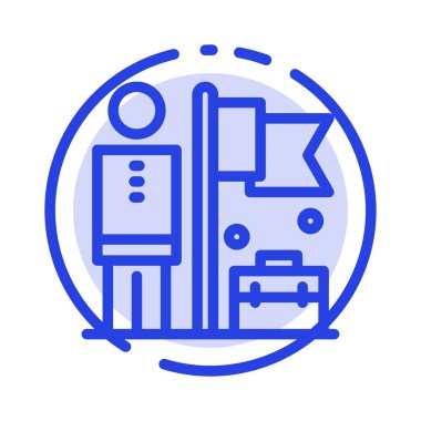 Başarılı, Başar, İşadamı, Bayrak Mavi Noktalı Çizgi I