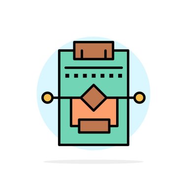 İş Akışı, Ağ, İşlem, Ayarlar Soyut Daire Arka Planı 