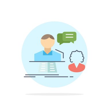 danışma, sohbet, cevap, iletişim, destek Düz Renk Simge Vec