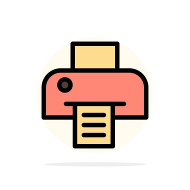 Yazıcı, Baskı, Baskı Soyut Daire Arka Plan Düz renk I