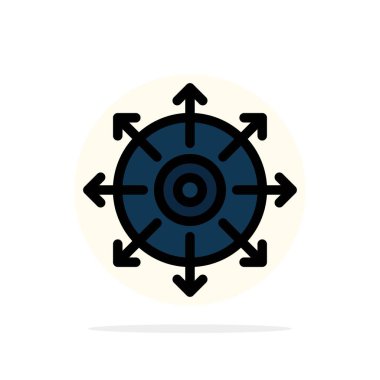 Hedef, Nokta, Elde, Başarı Soyut Daire Arka Plan Düz 