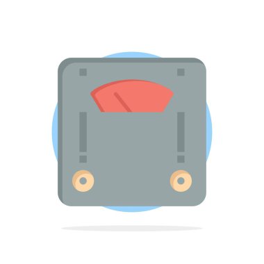 Makine, Terazi, Tartma, Ağırlık Soyut Daire Arka Plan Düz