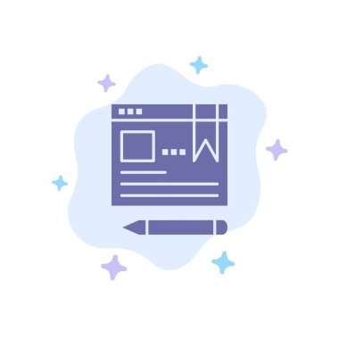 Tarayıcı, Metin, Kalem, Soyut Bulut Backgr Eğitim Mavi Simge