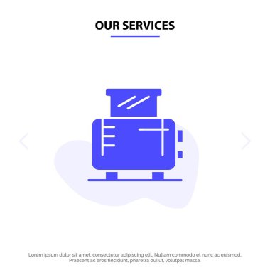 Hizmetlerimiz Elektrik, Ev, Makine, Tost Makinesi Katı Glyph Icon W