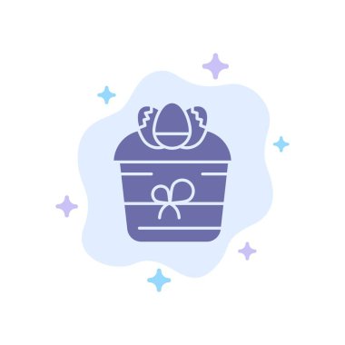 Hediye, Dekorasyon, Paskalya, Çiçek, Soyut Cl Bitki Mavi Simge