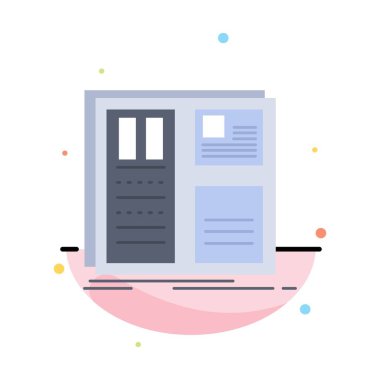 Tasarım, Grid, arayüz, düzen, ui düz renk simge vektör