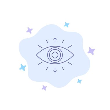 Göz, Sembol, Gizli Toplum, Üye, Soyut Clou Üzerinde Mavi Simge