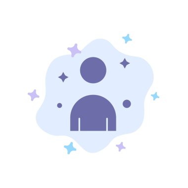 Soyut Bulut Arka Planda Erkek, Erkek, Kişi Mavi Simge