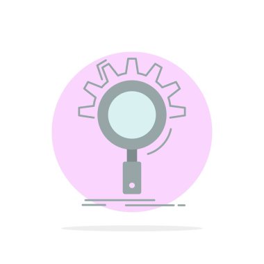 seo, arama, optimizasyon, süreç, Düz Renk Simgesi Vect ayarı