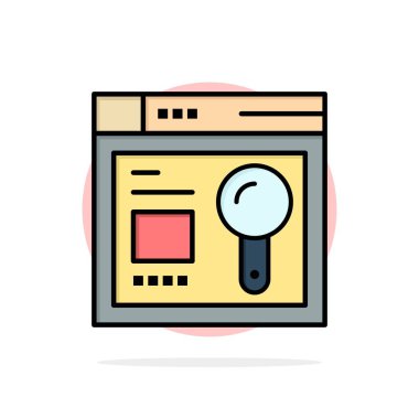 Tarayıcı, Web, Arama, Eğitim Soyut Daire Arka Plan Düz 