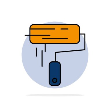 Fırça, Boya, Rulo, Duvar, Paintbrush Soyut Daire Backgroun