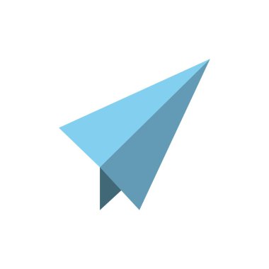 Kağıt, Kağıt düzlem, Düzlem Düz Renk Simgesi. Vektör simgesi afiş T