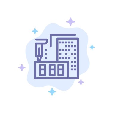 3d, Mimarlık, İnşaat, İmalat, A'da Ev Mavisi İkonu