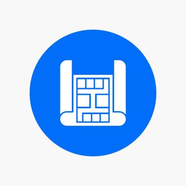 Modern Grafik Vektör İllüstrasyon Dolgulu Simge Afiş Şablonu