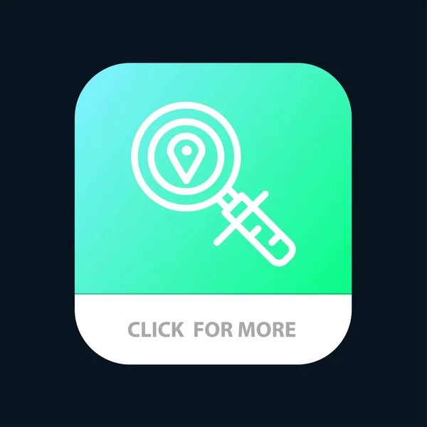 Кнопка мобильного приложения "Карта", "Локация", "Поиск". Android и — стоковый вектор