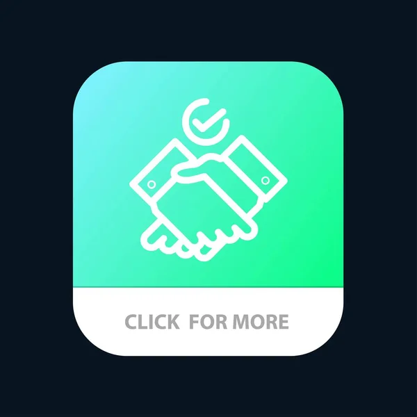 Arbeit, Themen, Arbeit mobile App-Taste. Android und ios line versio — Stockvektor
