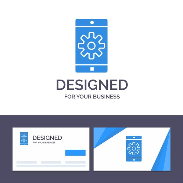 Creative Business Card и Mobile Application, Mo — стоковый вектор