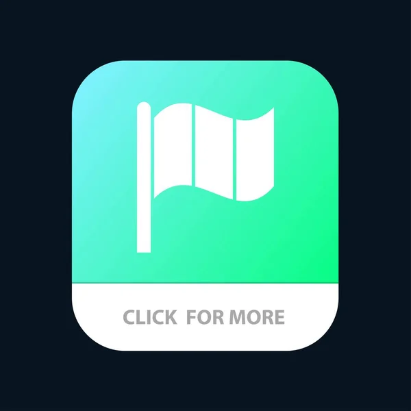 Drapeau, Irlande, Irish Mobile App Button. Android et IOS Glyph Ve — Image vectorielle