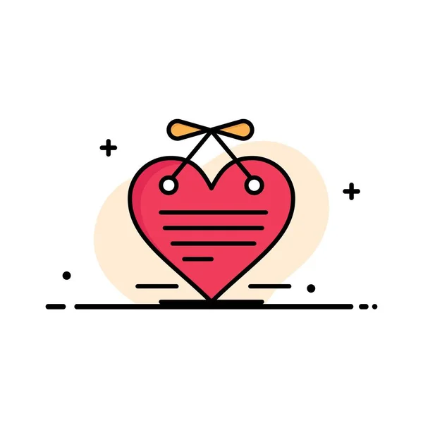 Hart, opknoping hart, kalender, liefde brief Business logo templa — Stockvector