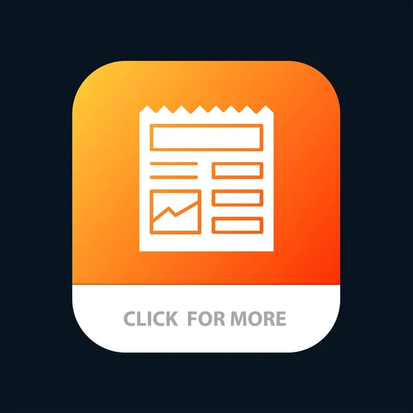 Dokument, grundlegende, ui, Bild mobile App-Taste. Android und iOS — Stockvektor