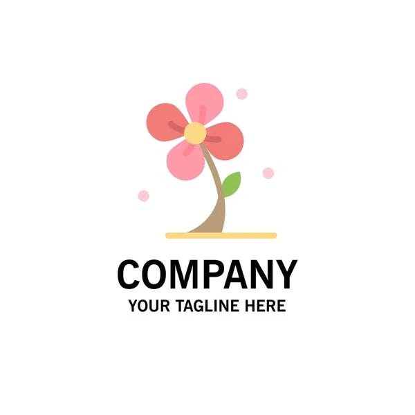 Flora, Blumen, Blumen, Natur, Frühling Business-Logo-Vorlage. fl — Stockvektor