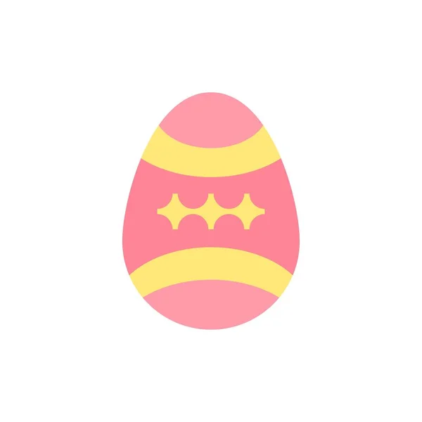 Pássaro, Decoração, Páscoa, Ícone de cor lisa de ovo. Bann ícone do vetor — Vetor de Stock