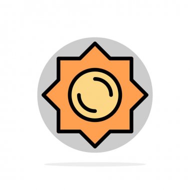 Güneş, Sunshine, Yunanistan Soyut Daire Arka Plan Düz renk Simgesi