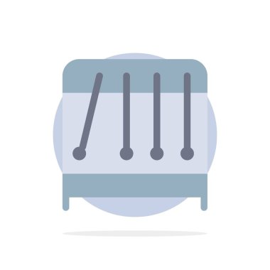 Fizik, Sarkaç, Bilim Soyut Daire Arka Plan Düz renk