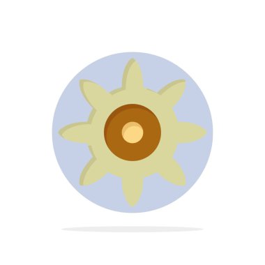 Ayar, Dişli Soyut Daire Arka Plan Düz renk Simgesi