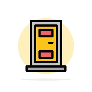 İnşaat, Kapı, Ev Soyut Daire Arka Plan Düz renk 